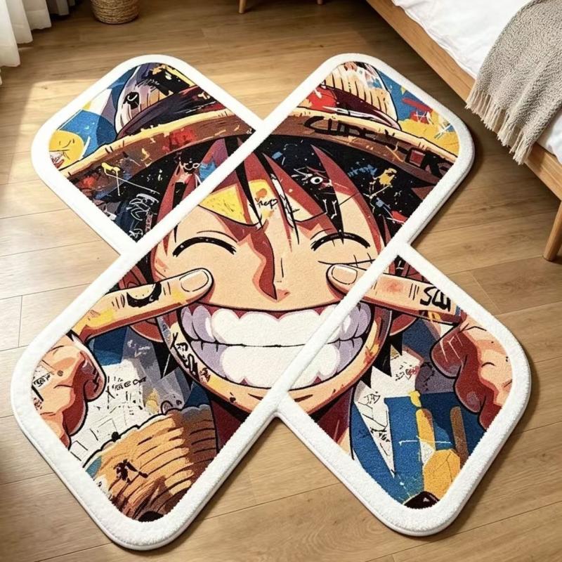Gaming Accessories For Room - Anime One Piece Vloermat in Kruisvorm