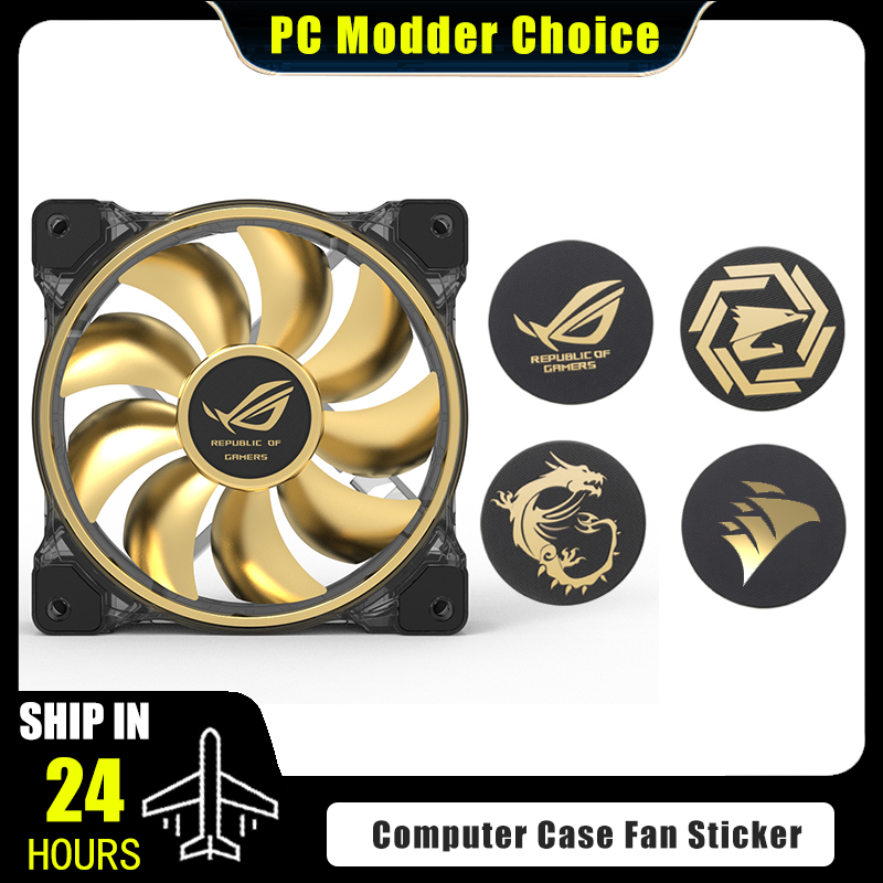 Gaming Accessories For Room - Computerkast Fan Logo Sticker, ROG MSI