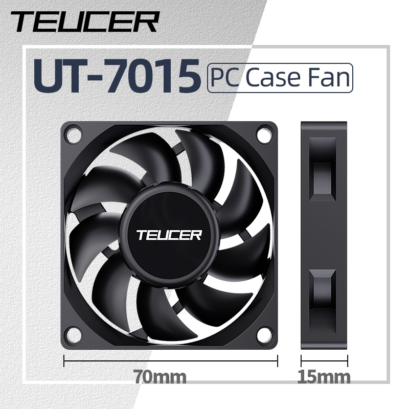 Gaming Accessories Rack - Teucer UT-7015 7 cm Chassis Koelventilator