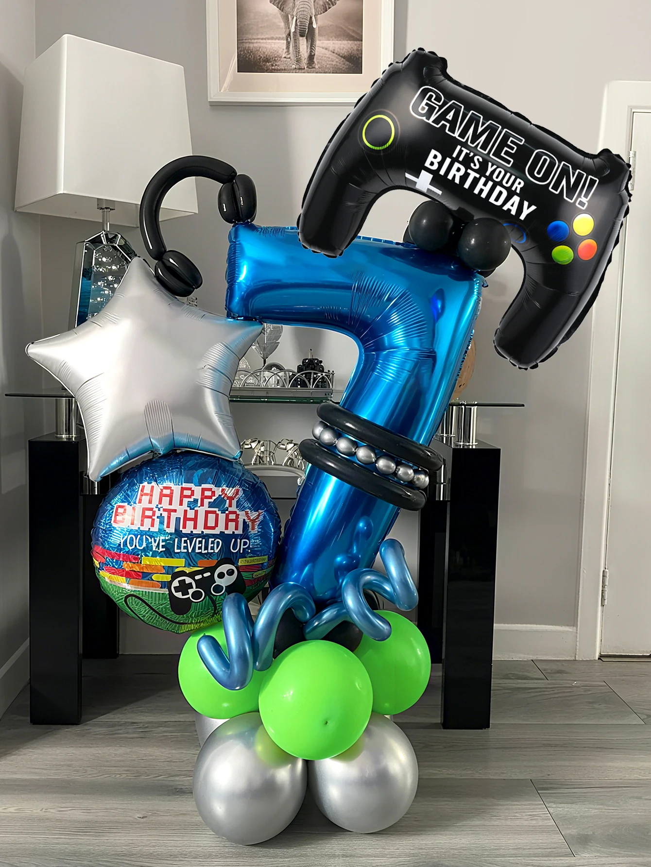 Gaming Accessories For Room - 32-delige game-thema verjaardagsnummer ballonset, gamer ballonnen